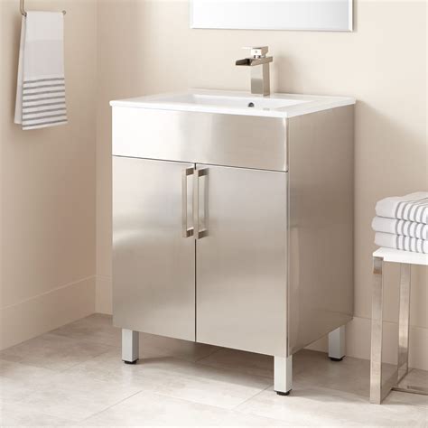 stainless steel vanity cabinet|cheap stainless steel vanity cabinet.